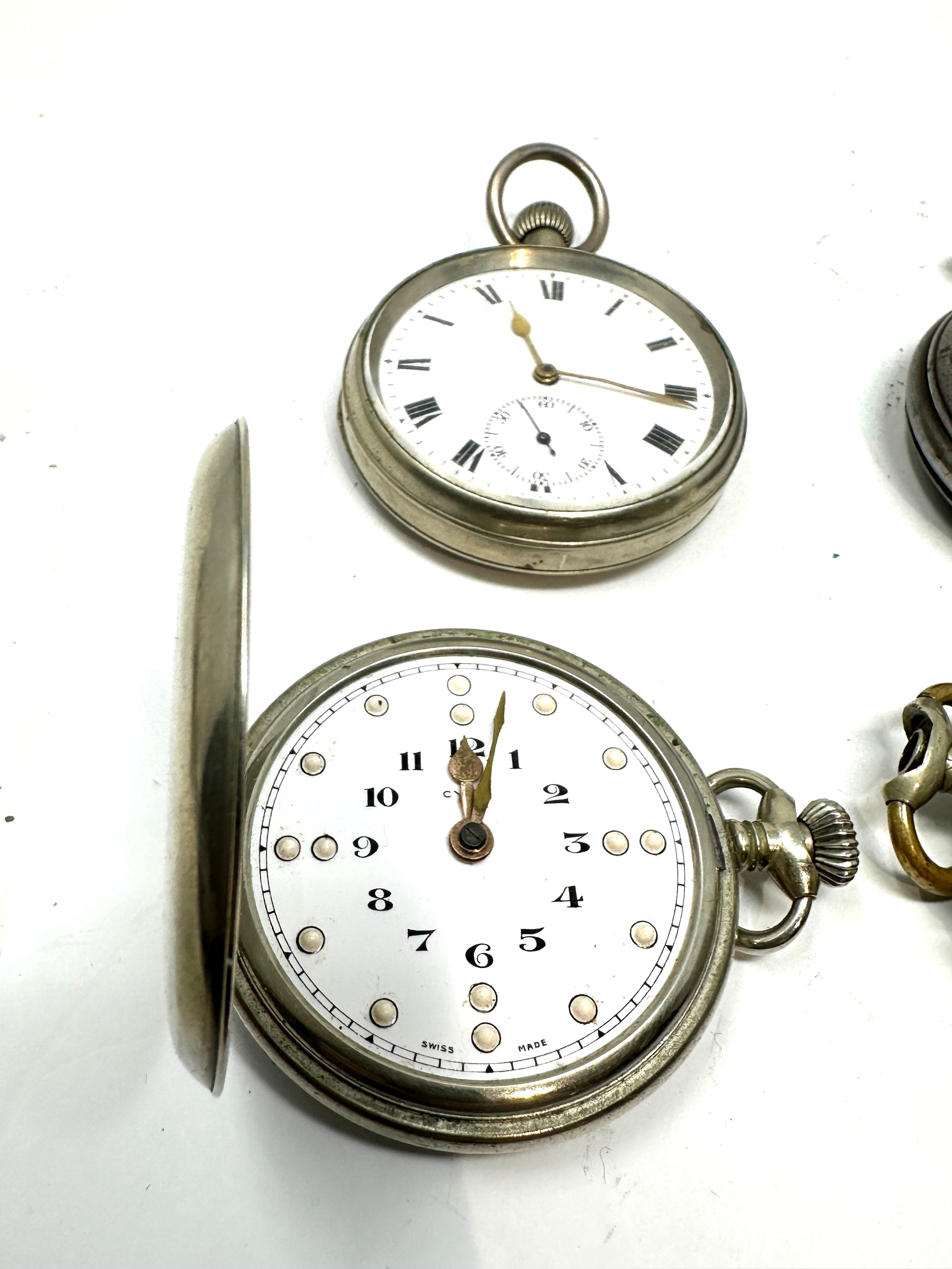 4 Vintage pocket watches cyma brialle & roskopfe etc spares or repair - Image 2 of 6