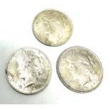 3 silver liberty one dollars