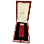 Boxed Cartier cigarette lighter original box & booklets