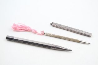 3 x .925 sterling pencils