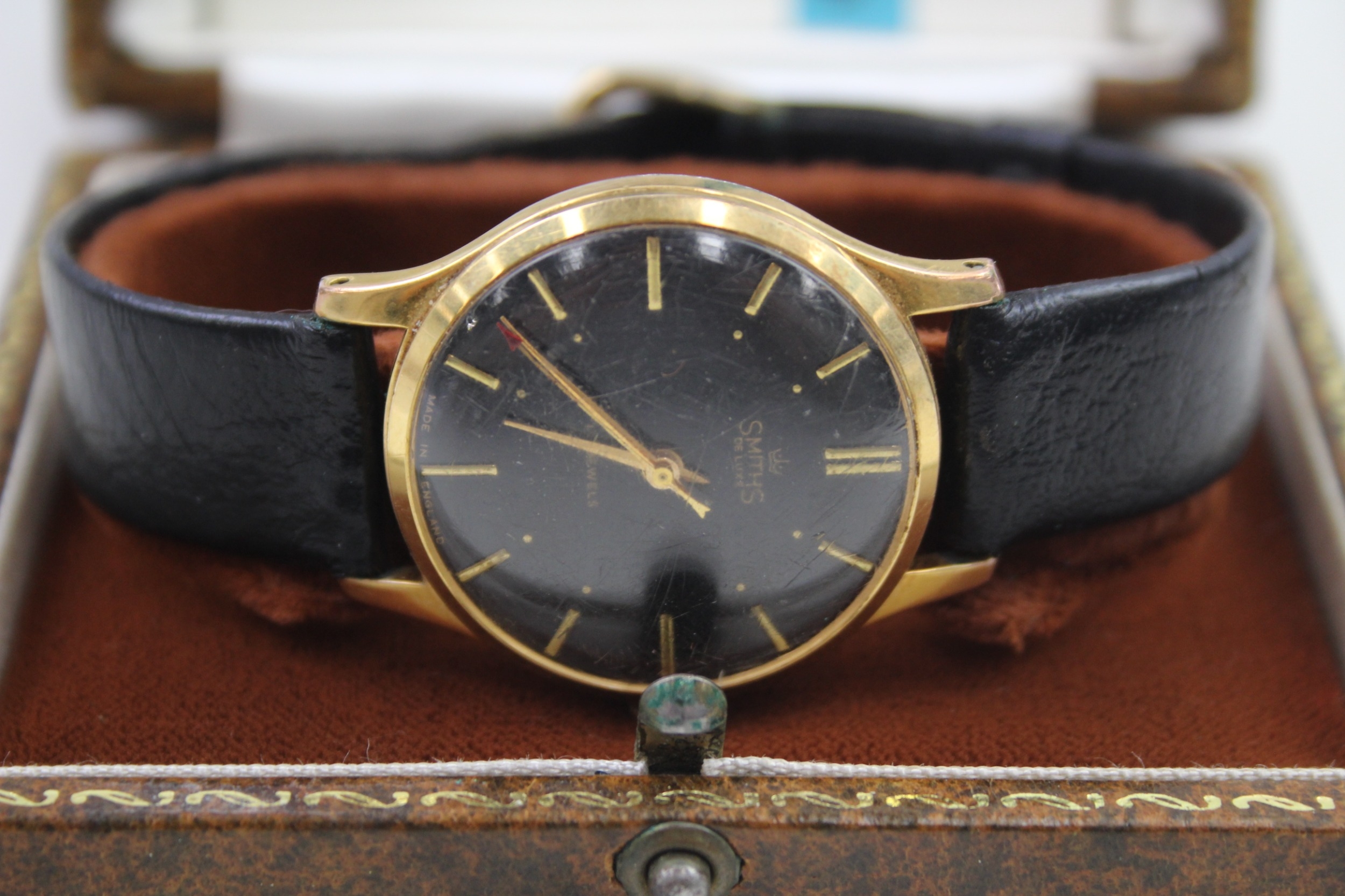 Mens Smiths De Luxe Gold Tone Wristwatch Hand Wind WORKING - Image 2 of 5