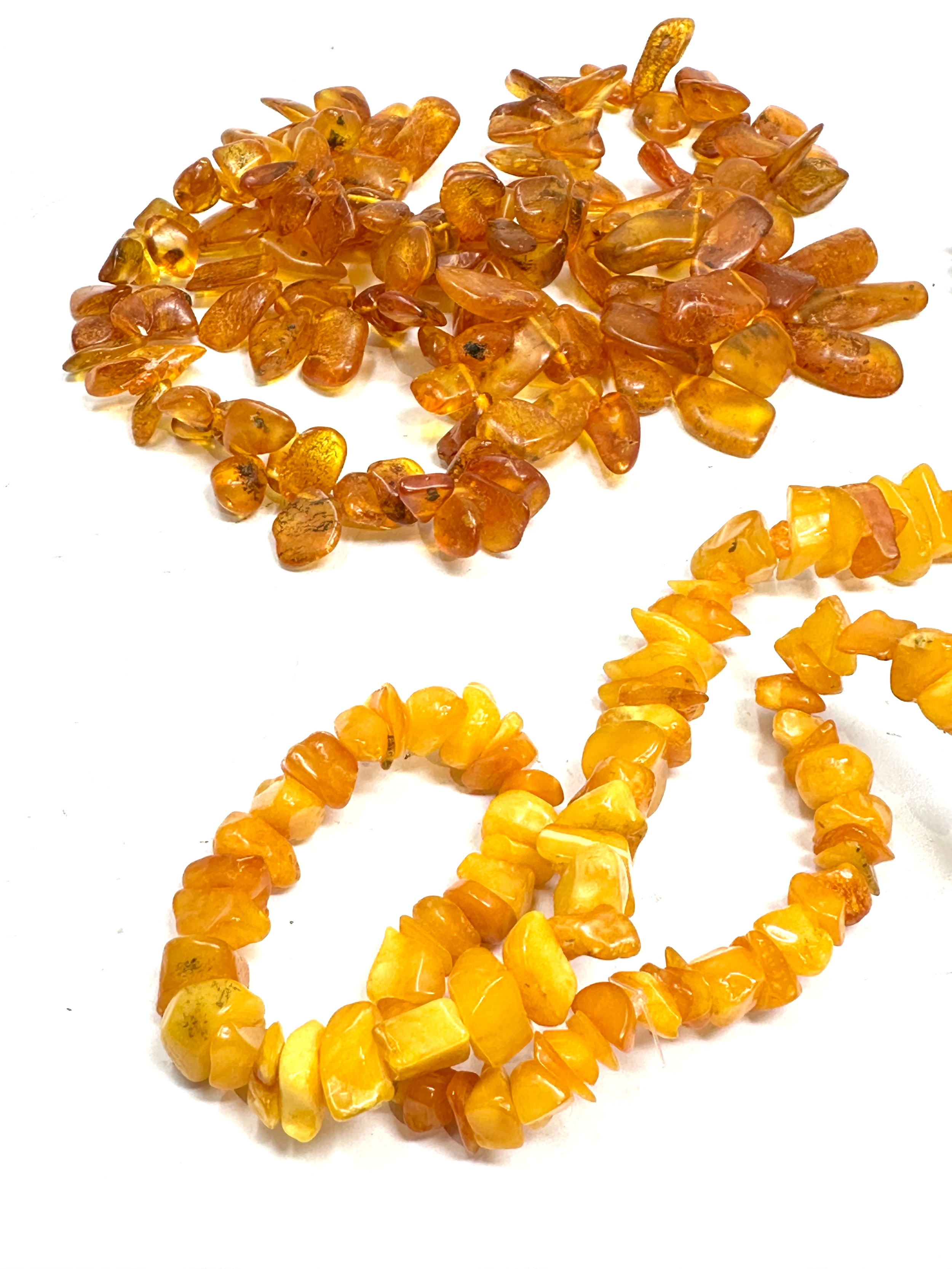 Amber jewellery necklaces weight 105g - Image 2 of 3