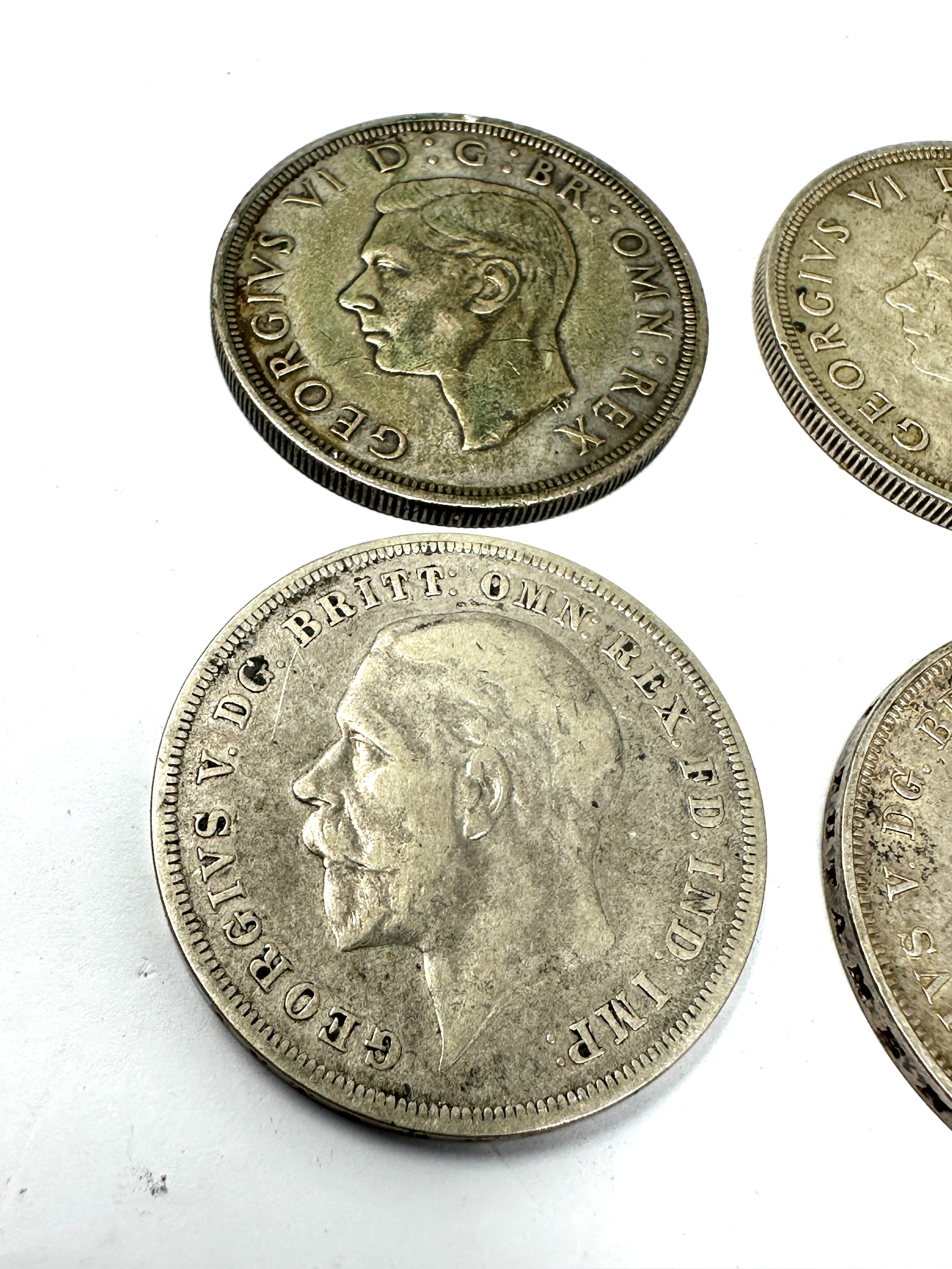 4 silver crowns 2 x 1937 & 2 x 1935 - Image 3 of 4