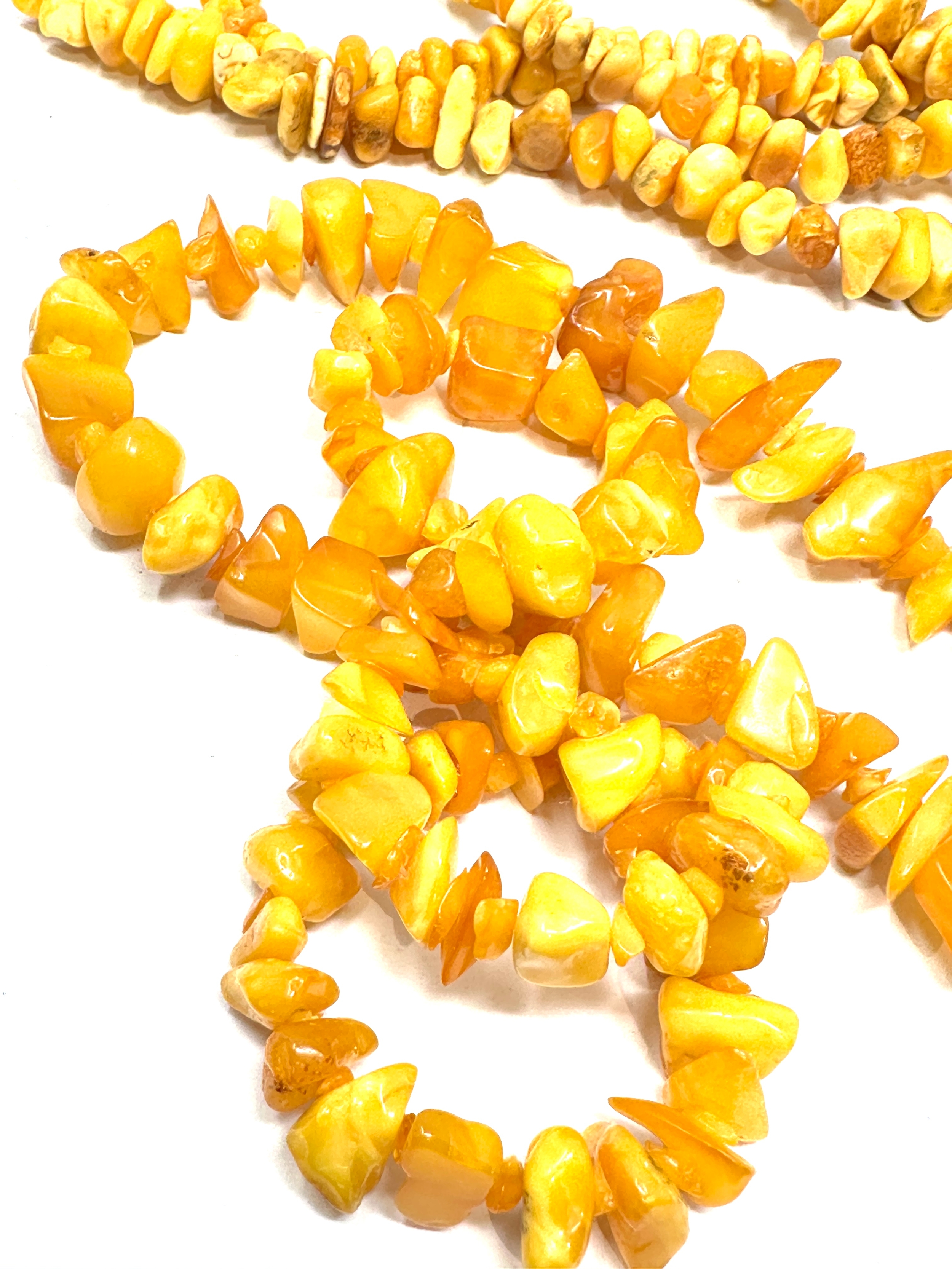 Amber jewellery necklaces weight 110g - Image 2 of 3