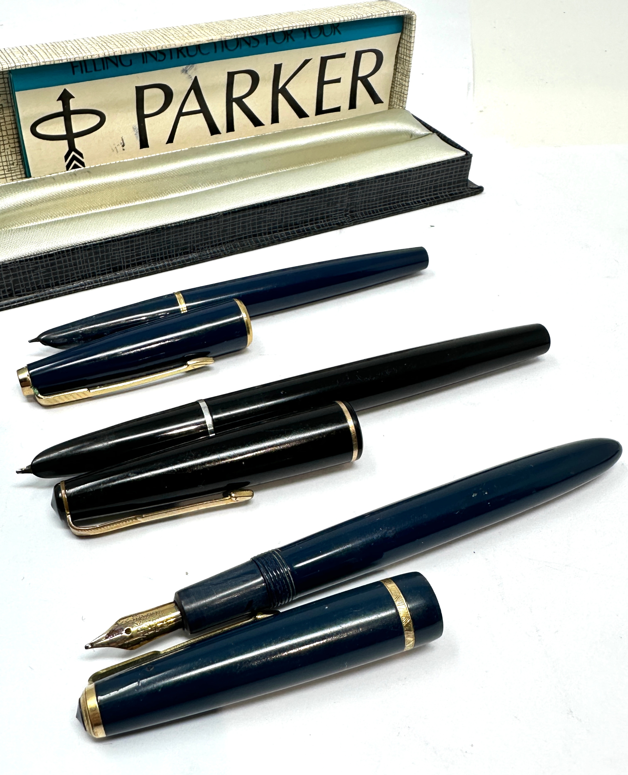 3 vintage parker fountain pens - Image 4 of 4