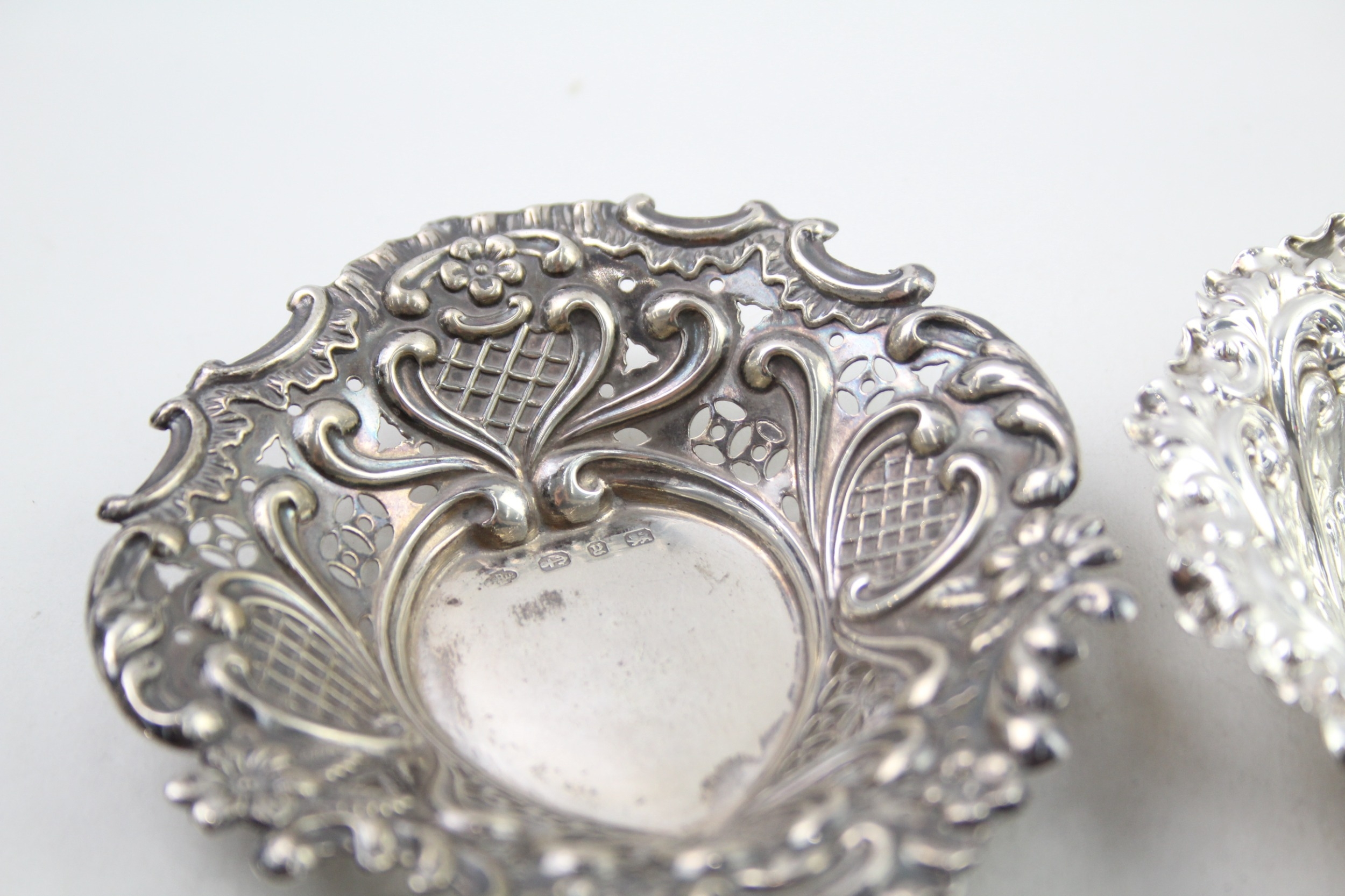 3 x .925 sterling pin / salt dishes - Image 3 of 5