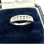 9ct white gold diamond ring weight 2.1g