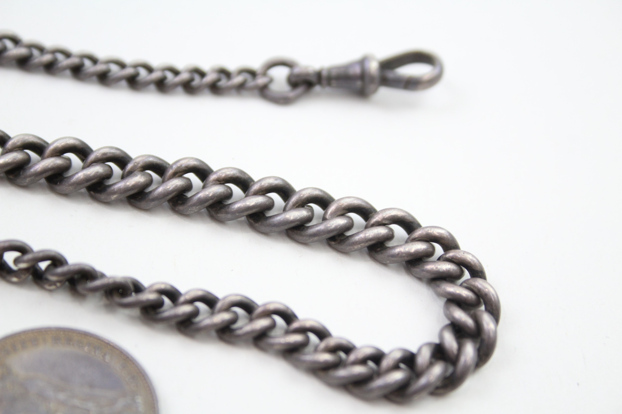 A silver Albert watch chain (43g) - Image 6 of 6