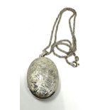 silver locket and chain weight 12g