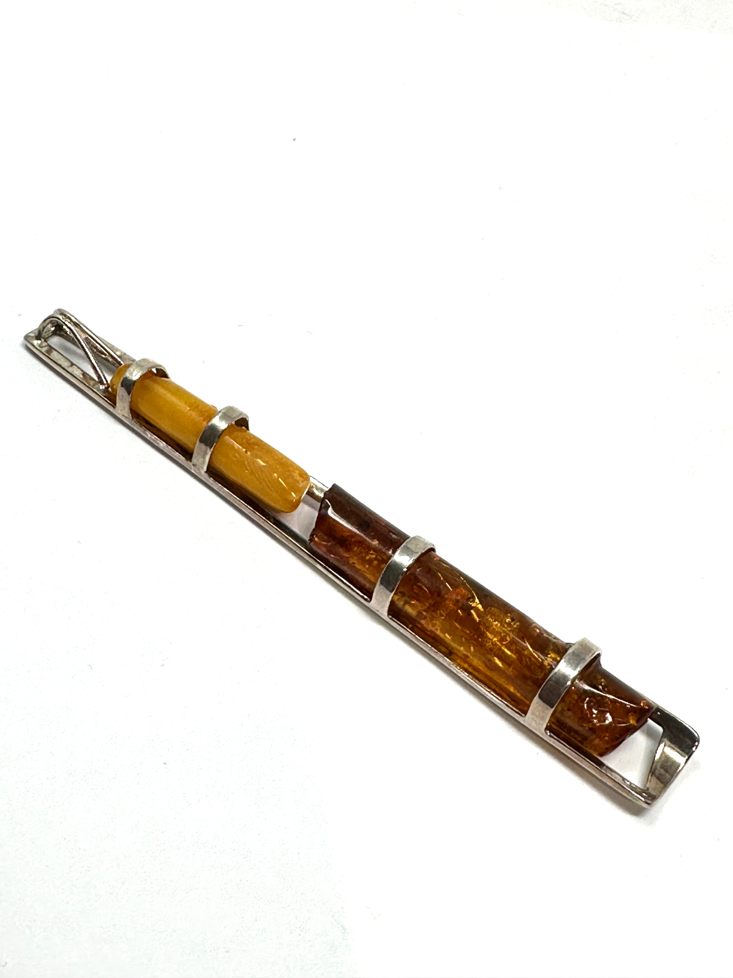 2 silver & amber pendants - Image 3 of 6