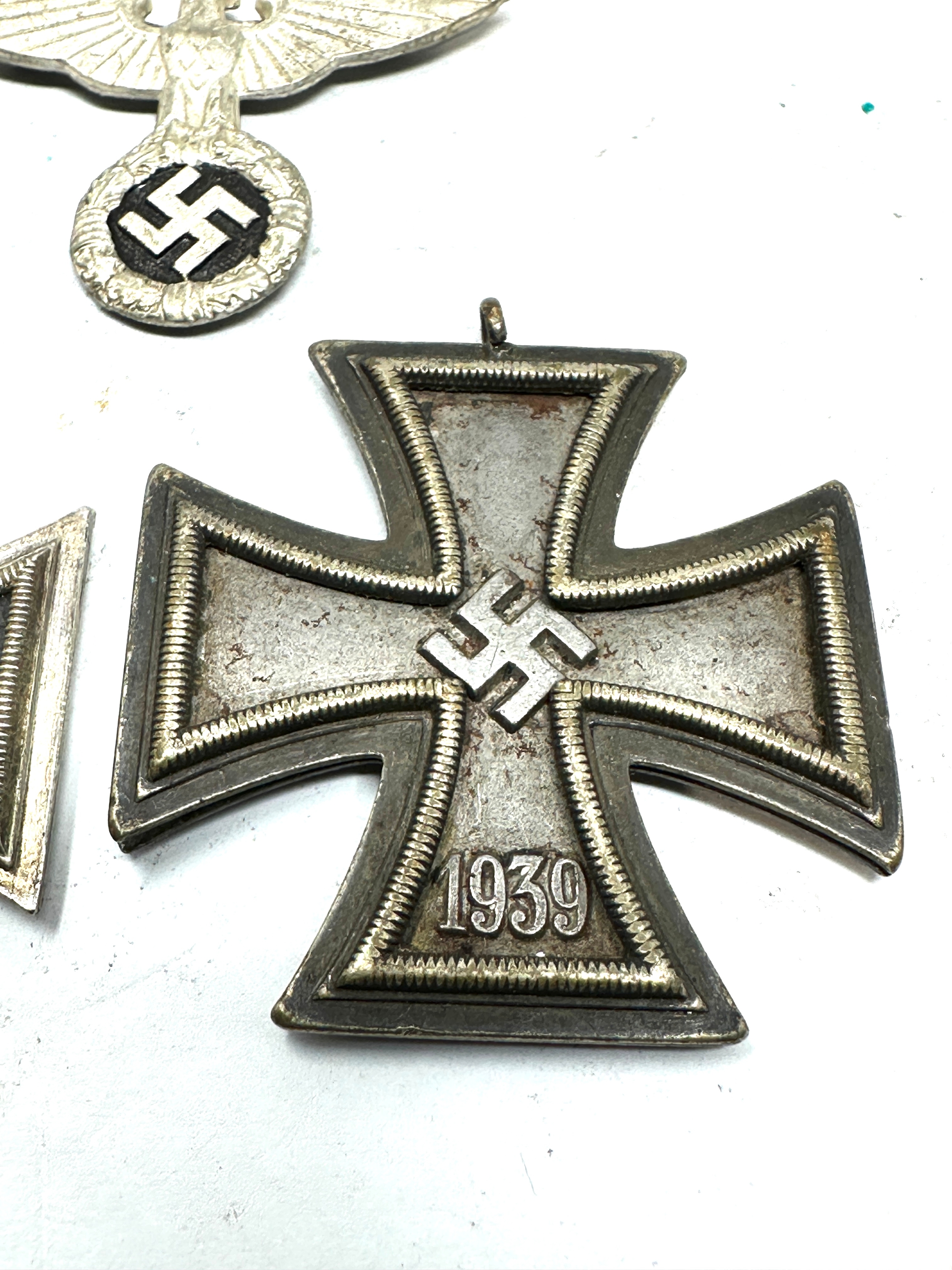 2 ww2 german iron crosses and cap eagle - Image 3 of 5