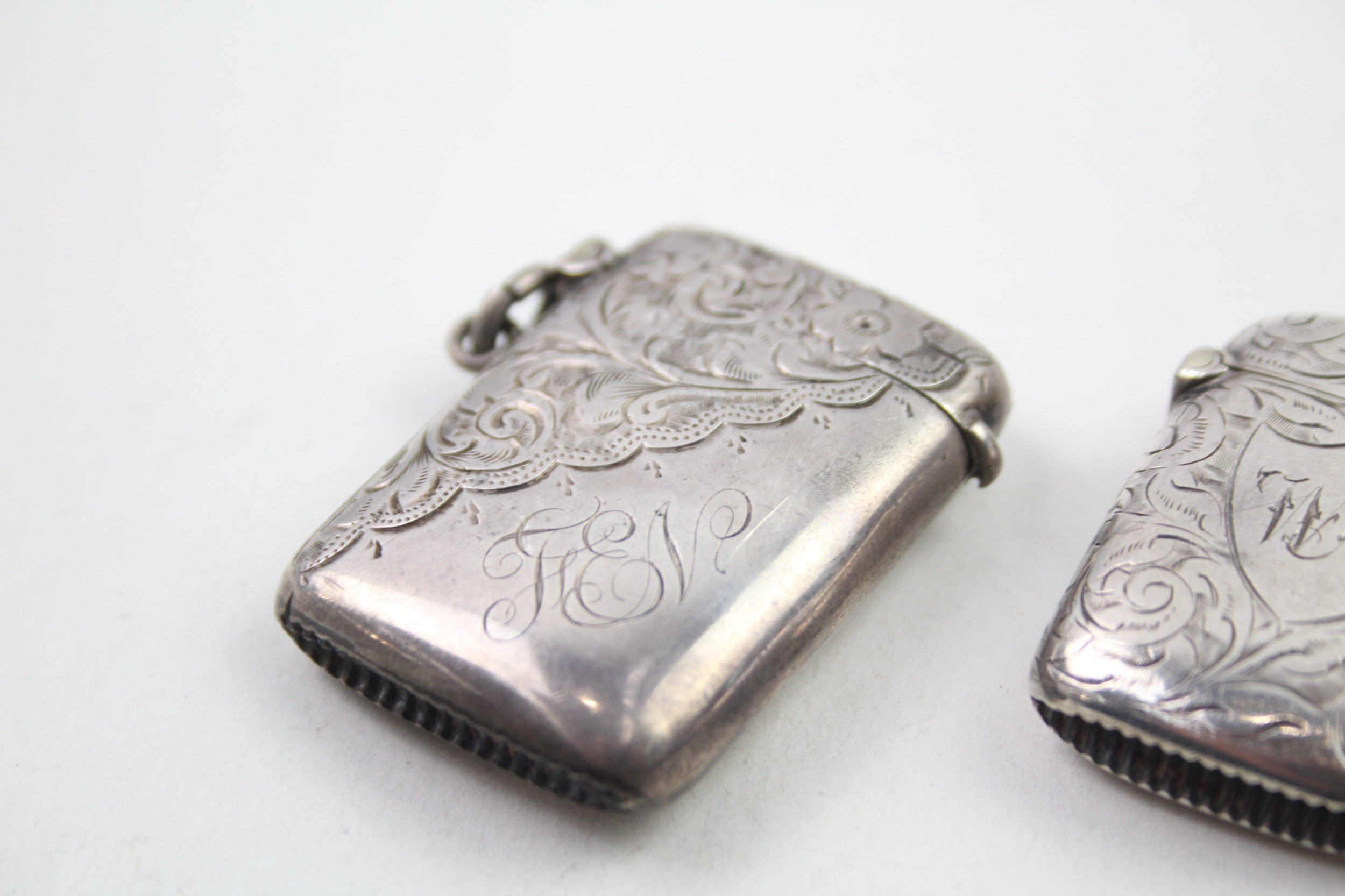 3 x .925 sterling vesta cases - Image 2 of 4