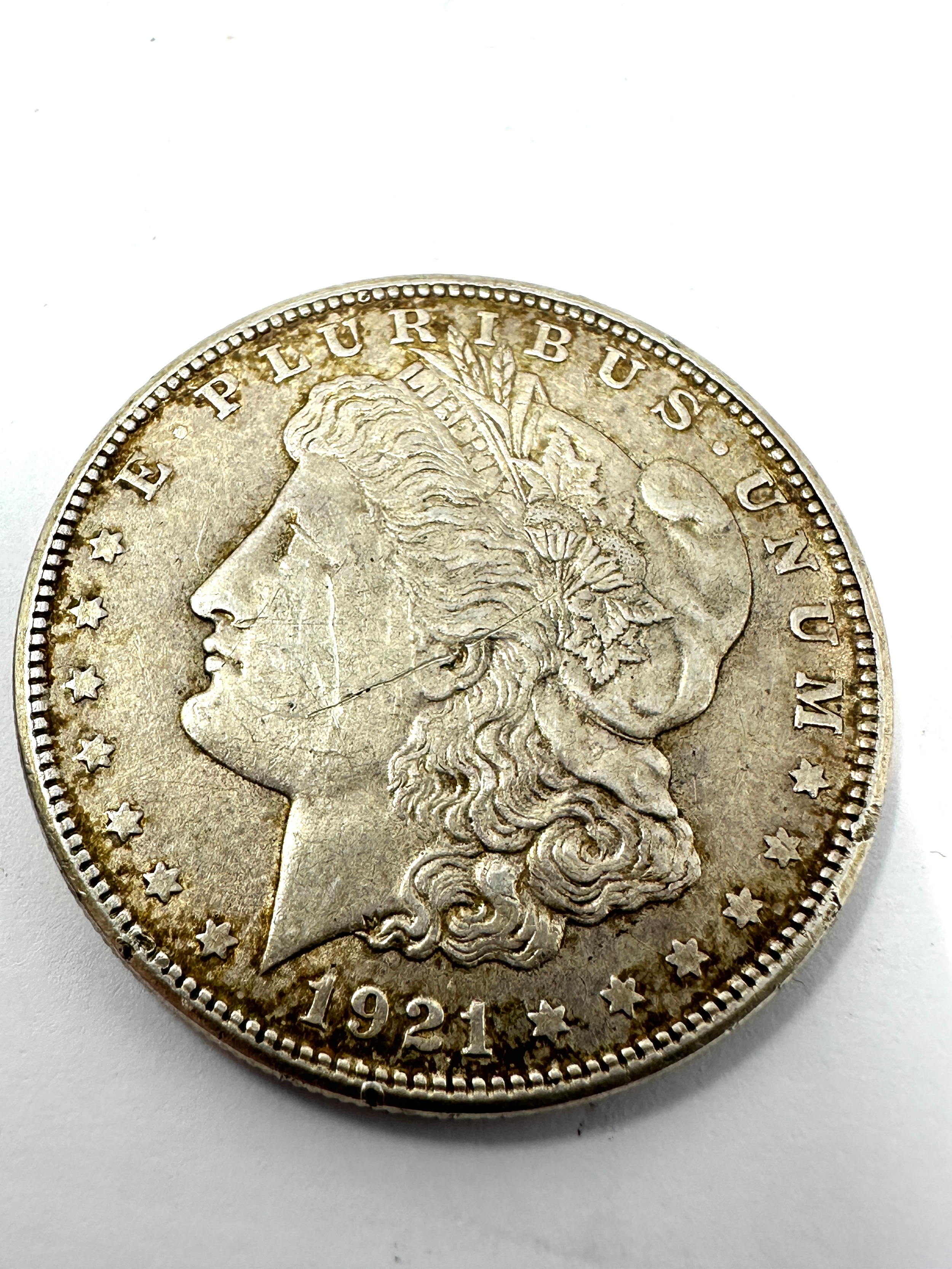 2 x silver morgan dollars 1921 & 1891 - Image 3 of 4