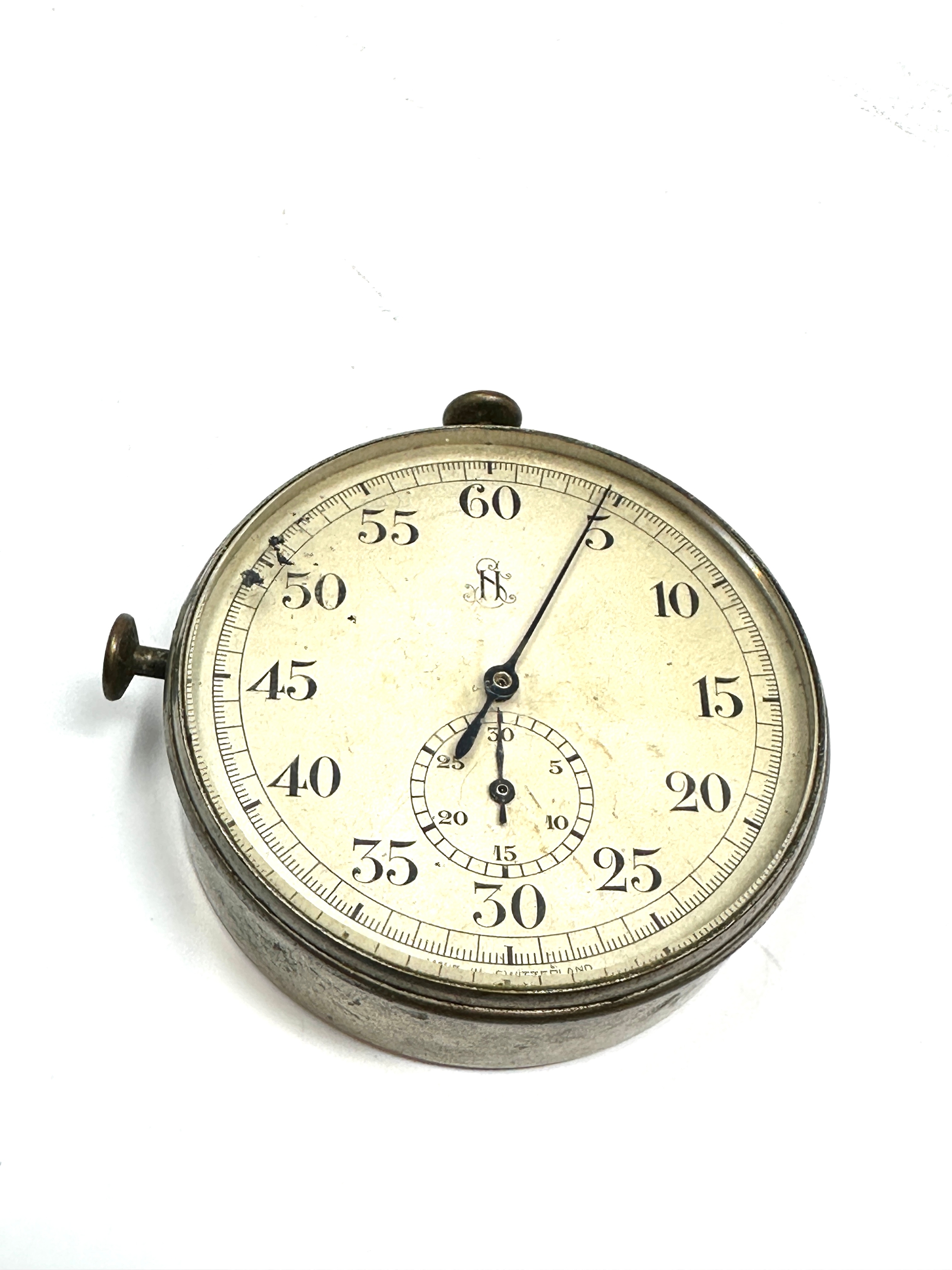 large vintage centre second stopwatch the watch winds and is in working order