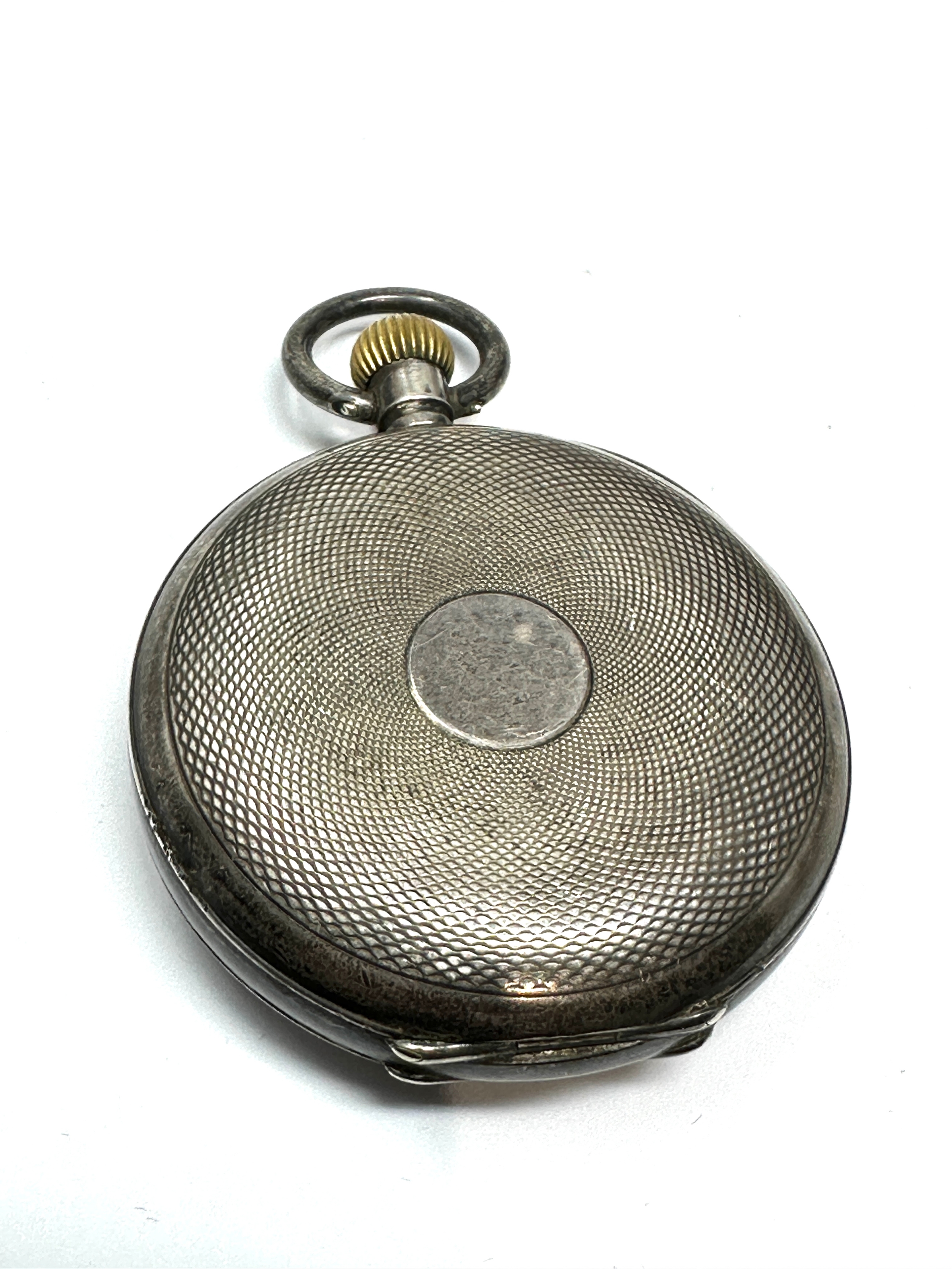 Antique silver open face pocket watch w.egan & sons ltd cork the watch is ticking - Image 3 of 3