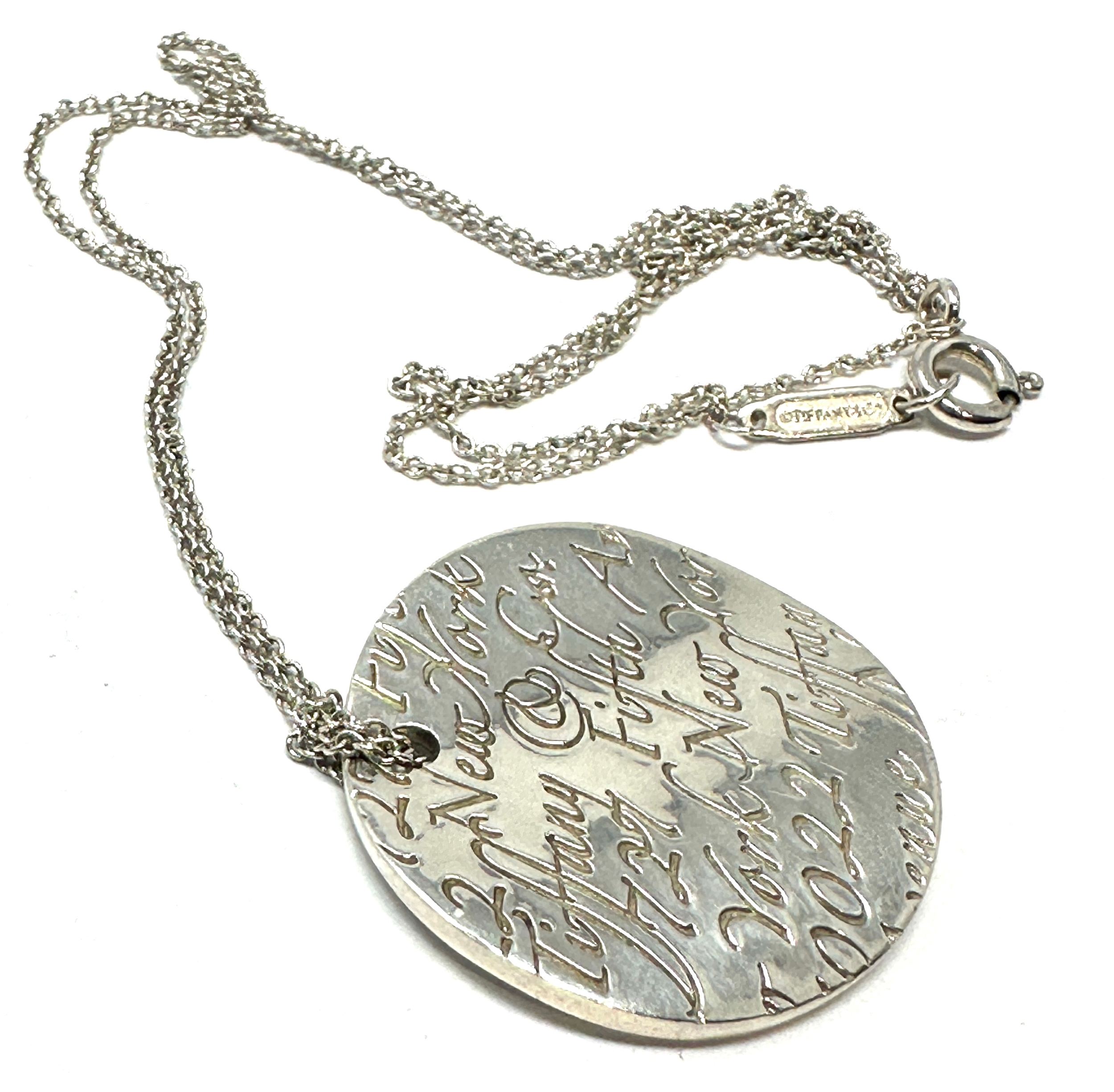TIFFANY & CO. Notes Round Pendant Necklace - Image 2 of 4