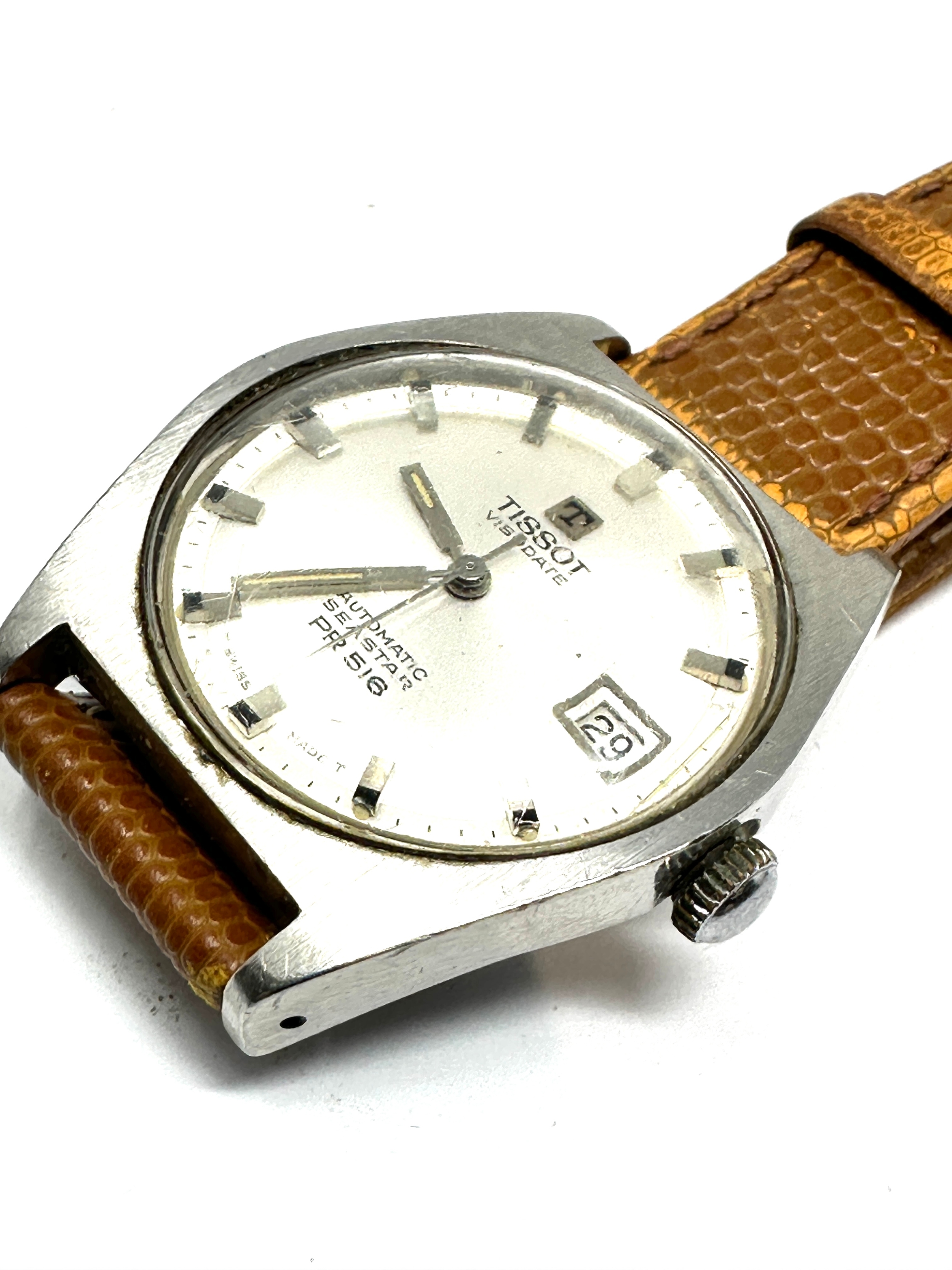 Vintage tissot visodate automatic seastar pr156 gents wristwatch the watch is ticking - Image 2 of 4