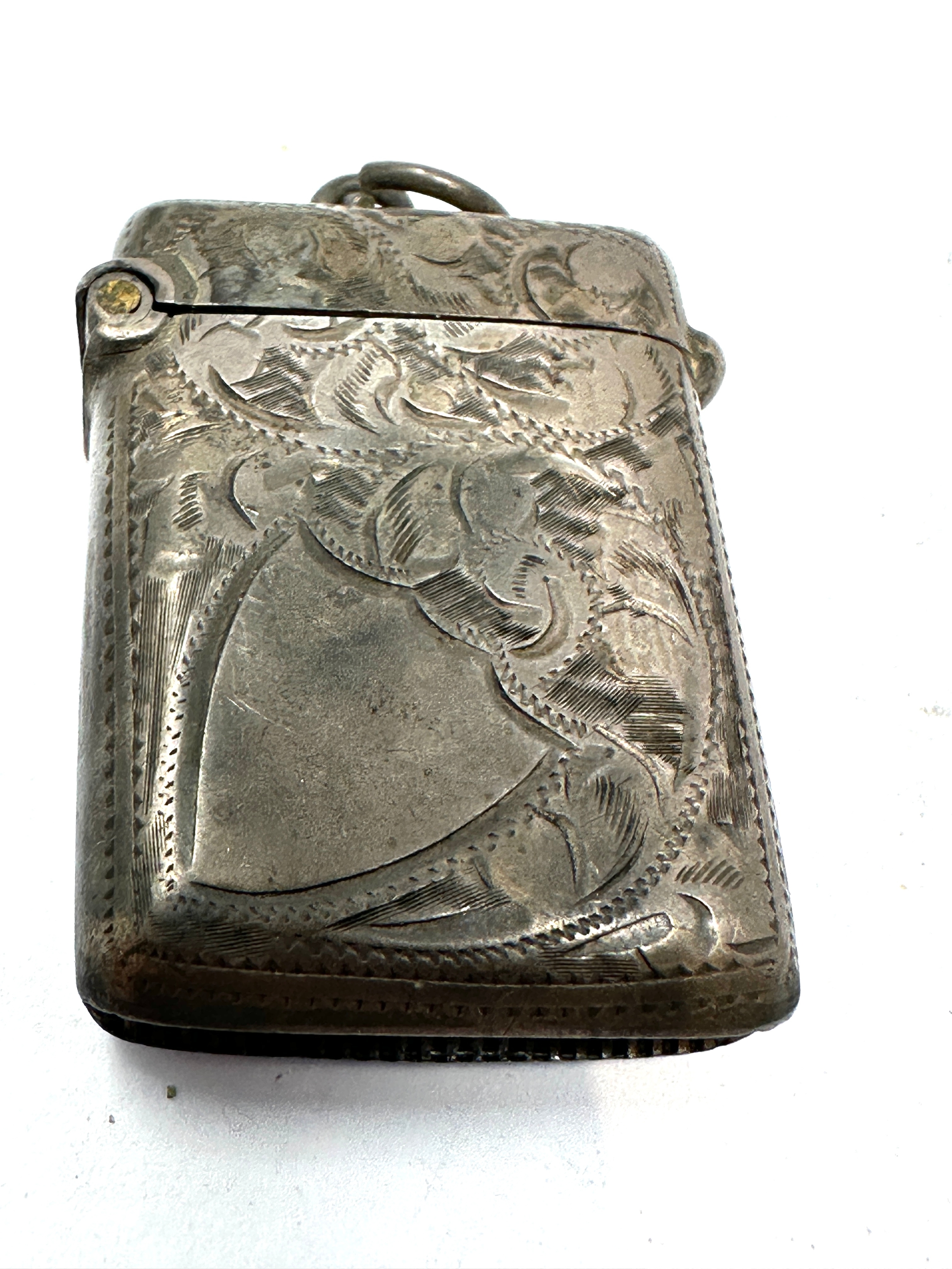 Antique silver vesta case - Image 4 of 4