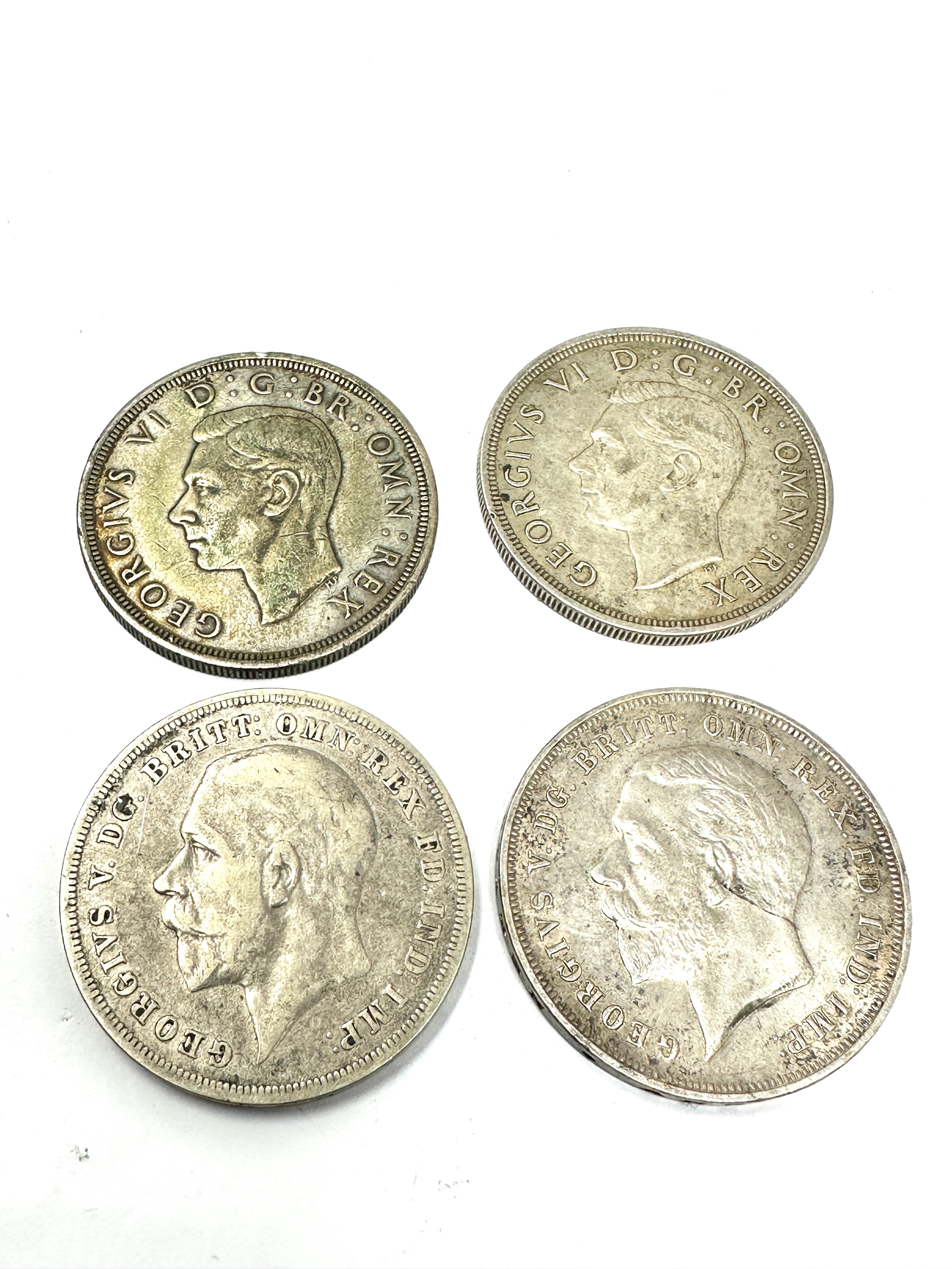 4 silver crowns 2 x 1937 & 2 x 1935
