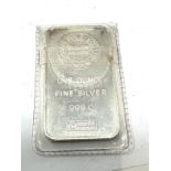 sharps pixley & Co one ounce fine 999.0 silver ingot bar