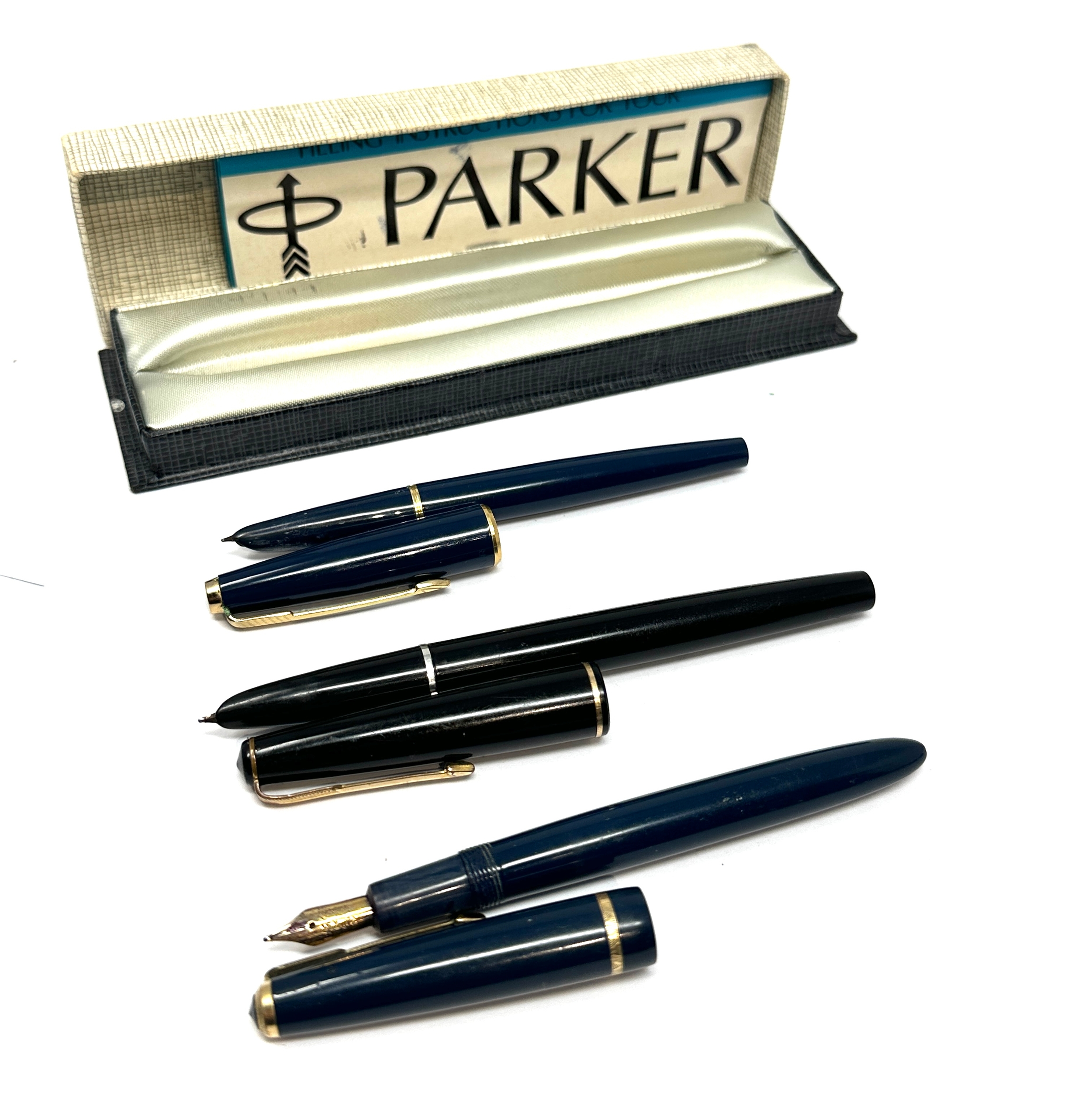 3 vintage parker fountain pens - Image 3 of 4