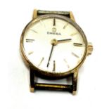 9ct gold ladies omega wristwatch the watch is ticking