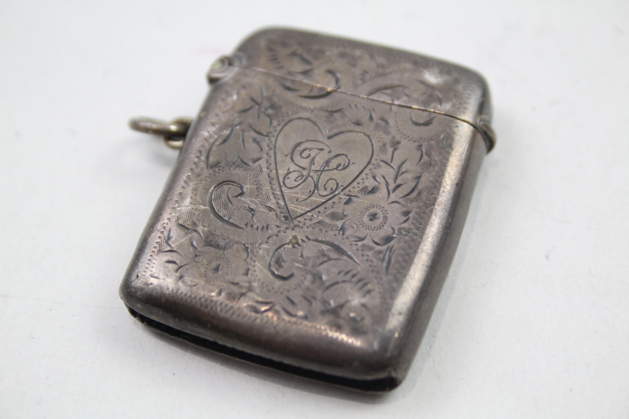 2 x .925 sterling vesta cases - Image 2 of 3