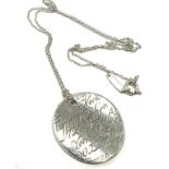 TIFFANY & CO. Notes Round Pendant Necklace