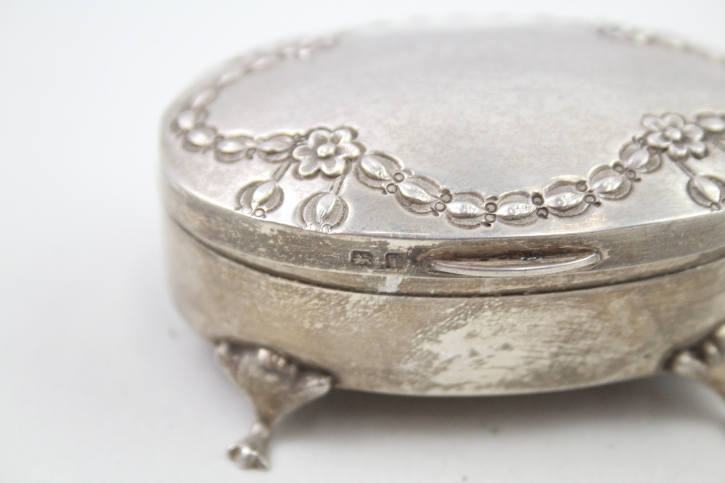 .925 sterling jewellery / trinket box - Image 5 of 6