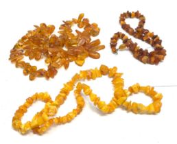 Amber jewellery necklaces weight 105g