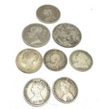 Victorian silver coins inc 2 crowns double florin half crown & florins