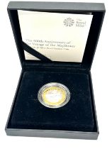 The 400th anniversary of the voyage of the mayflower 2020 UK £2 Silver Proof Piedfort