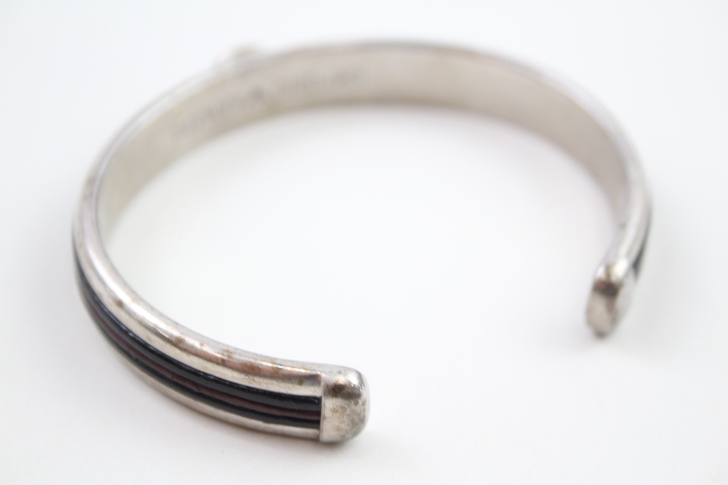 A silver bangle by Emporio Armani (40g) - Image 3 of 5