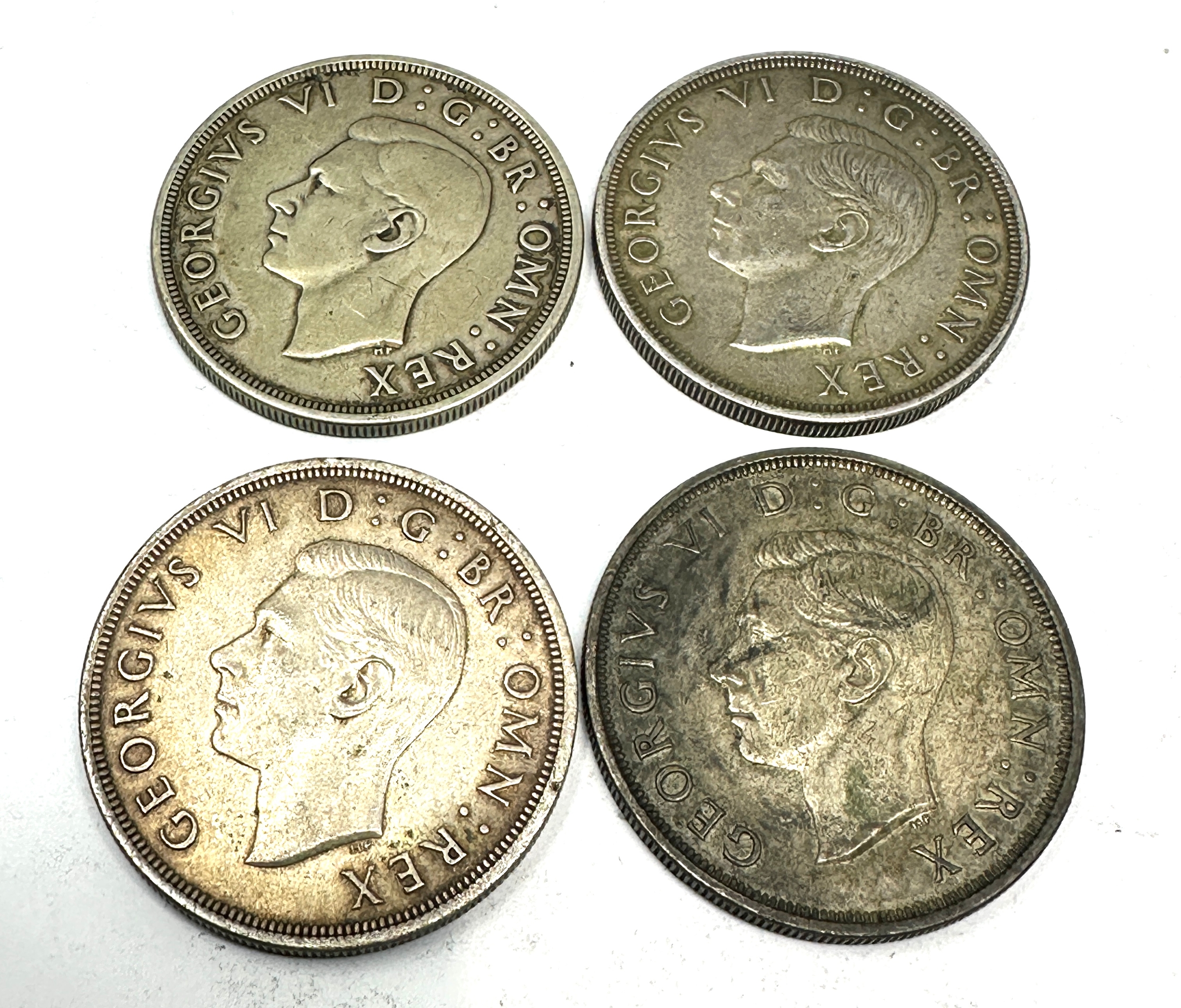 4 george V1 1937 silver crowns