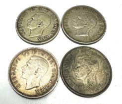 4 george V1 1937 silver crowns
