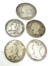 Victorian silver coins inc crown half crowns & florins