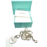 Boxed "Tiffany & Co. Return to Tiffany Silver 925 Necklace