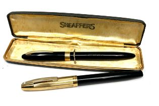 2 Vintage 14ct gold nib sheaffer fountain pens