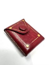 small leather cartier envelope design jewellery box measures approx 4cm by 3cm