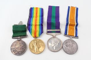 Victorian WW1 GV.I Medal Group Named Vol Long Service 2277 Pte. J. Meredith