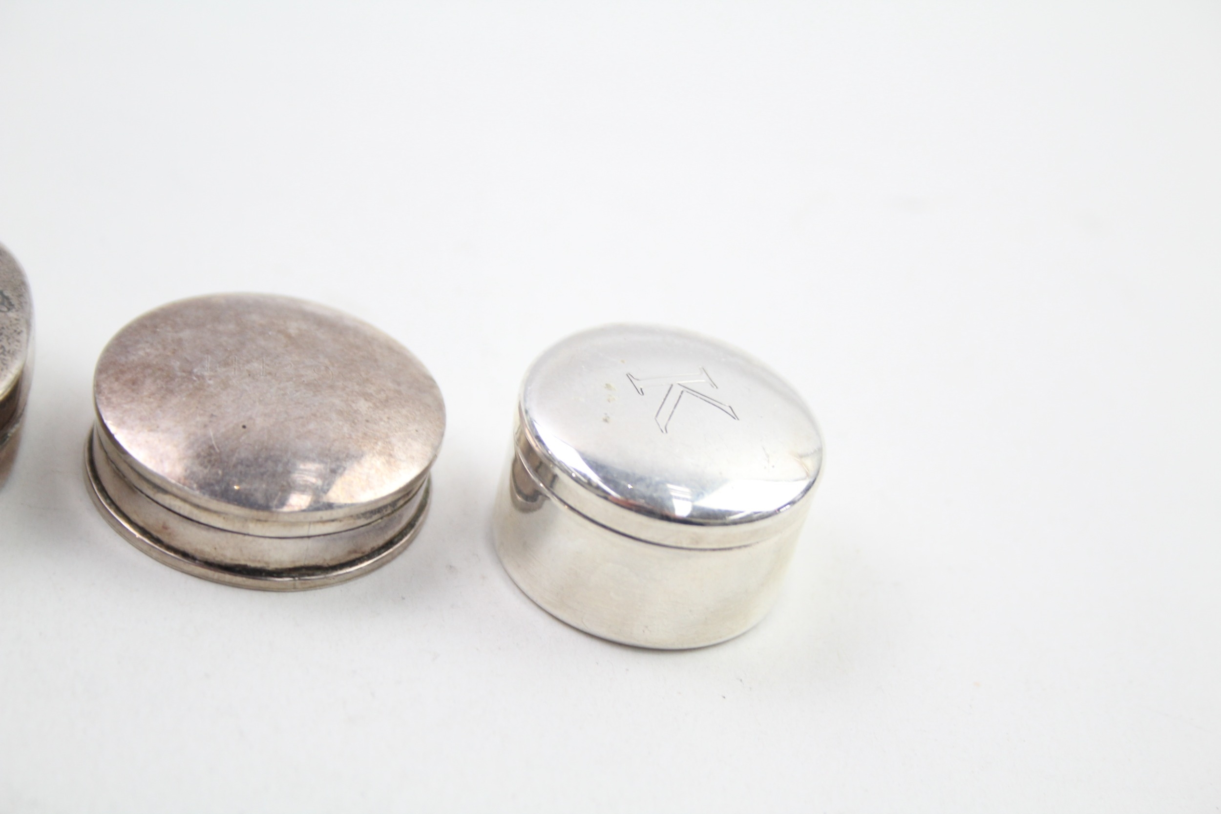 4 x .925 sterling silver pill / trinket dishes - Image 5 of 5