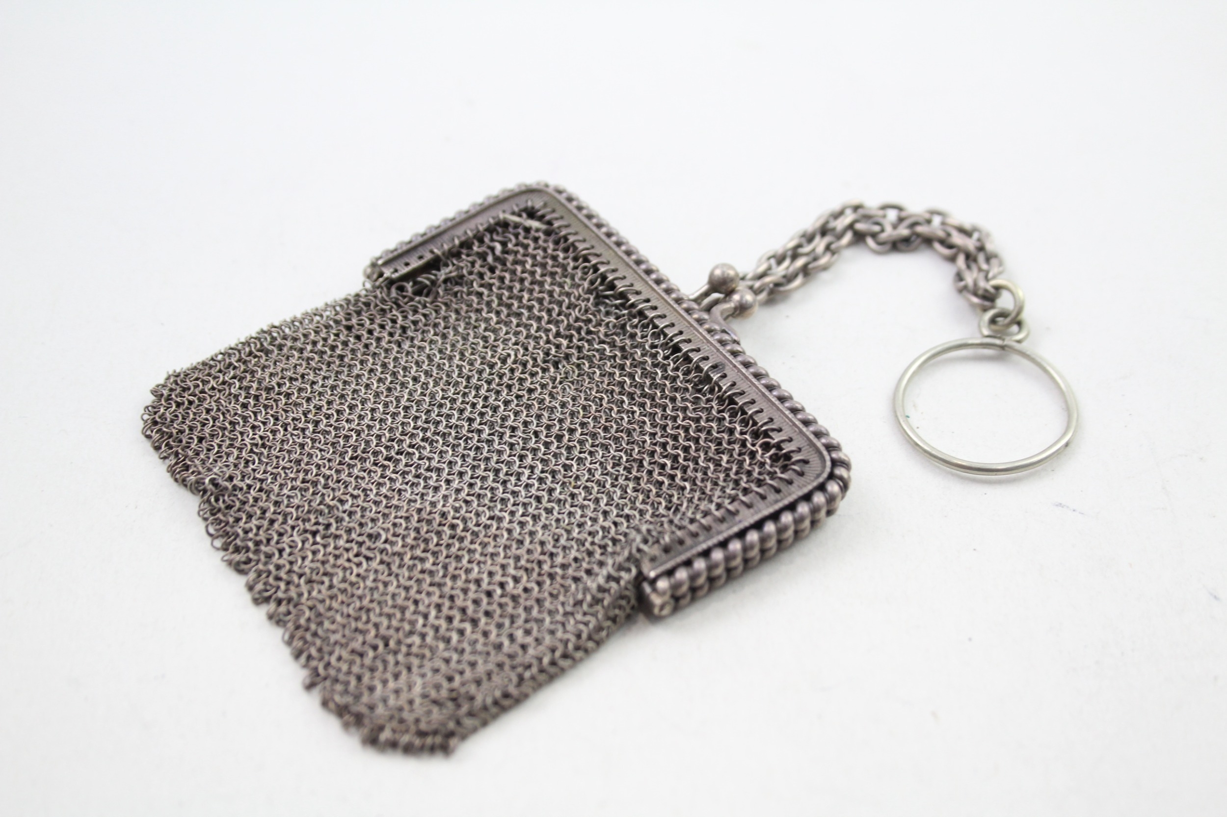.930 silver chainmail purse / bag