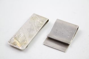 2 x .925 sterling money clips