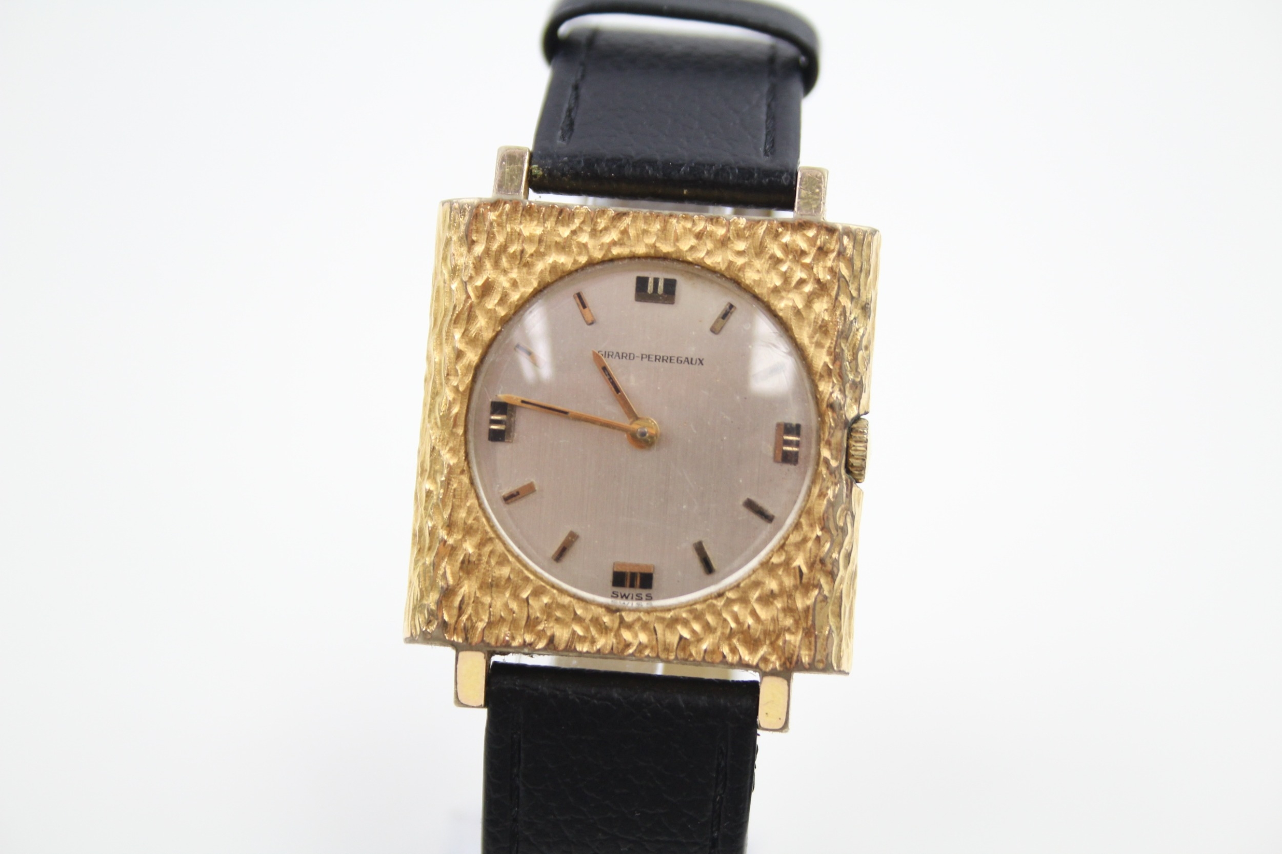Girard Perregaux c. 1970s Gold Tone Wristwatch Hand Wind WORKING - Image 2 of 4