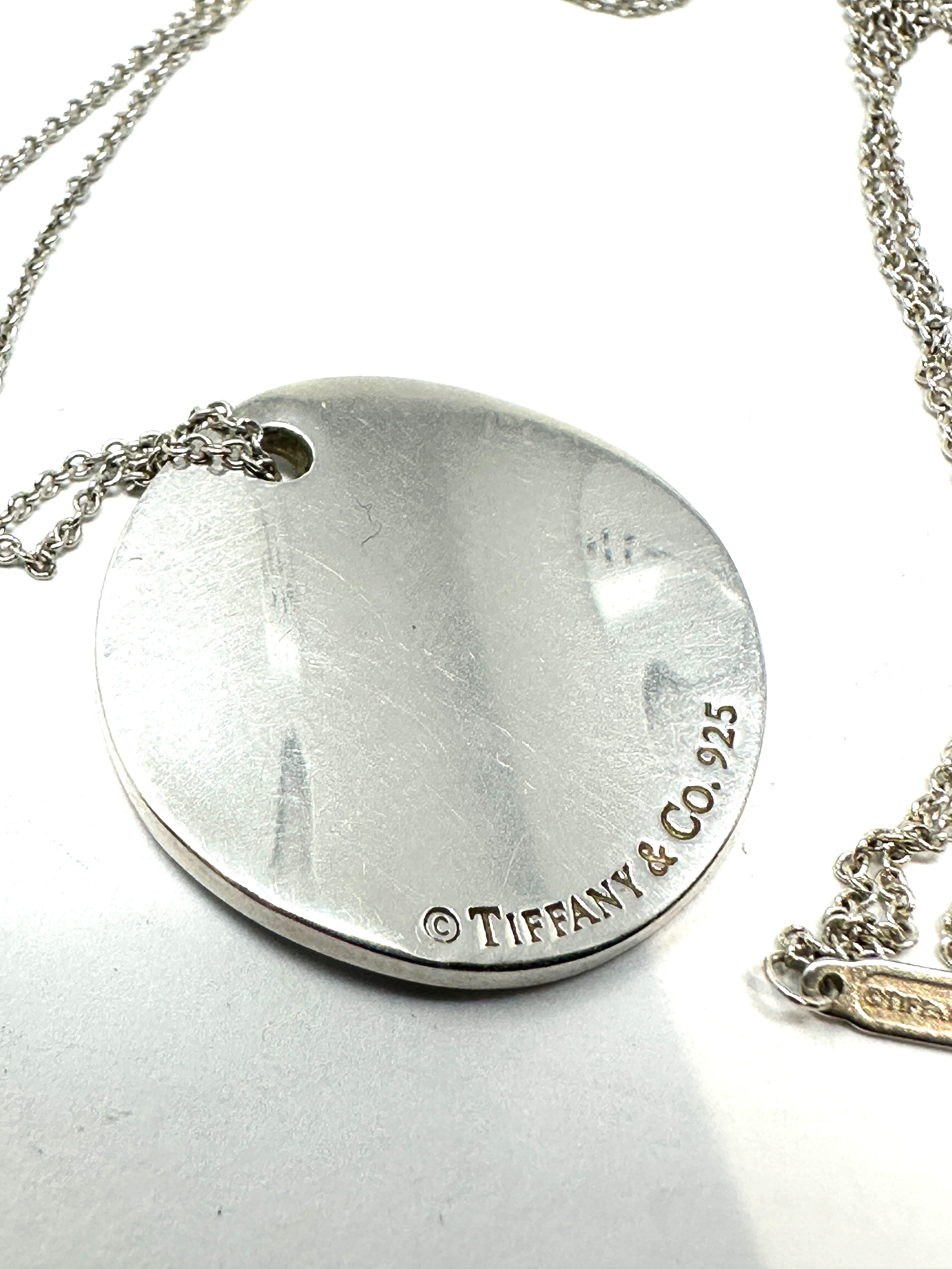 TIFFANY & CO. Notes Round Pendant Necklace - Image 4 of 4