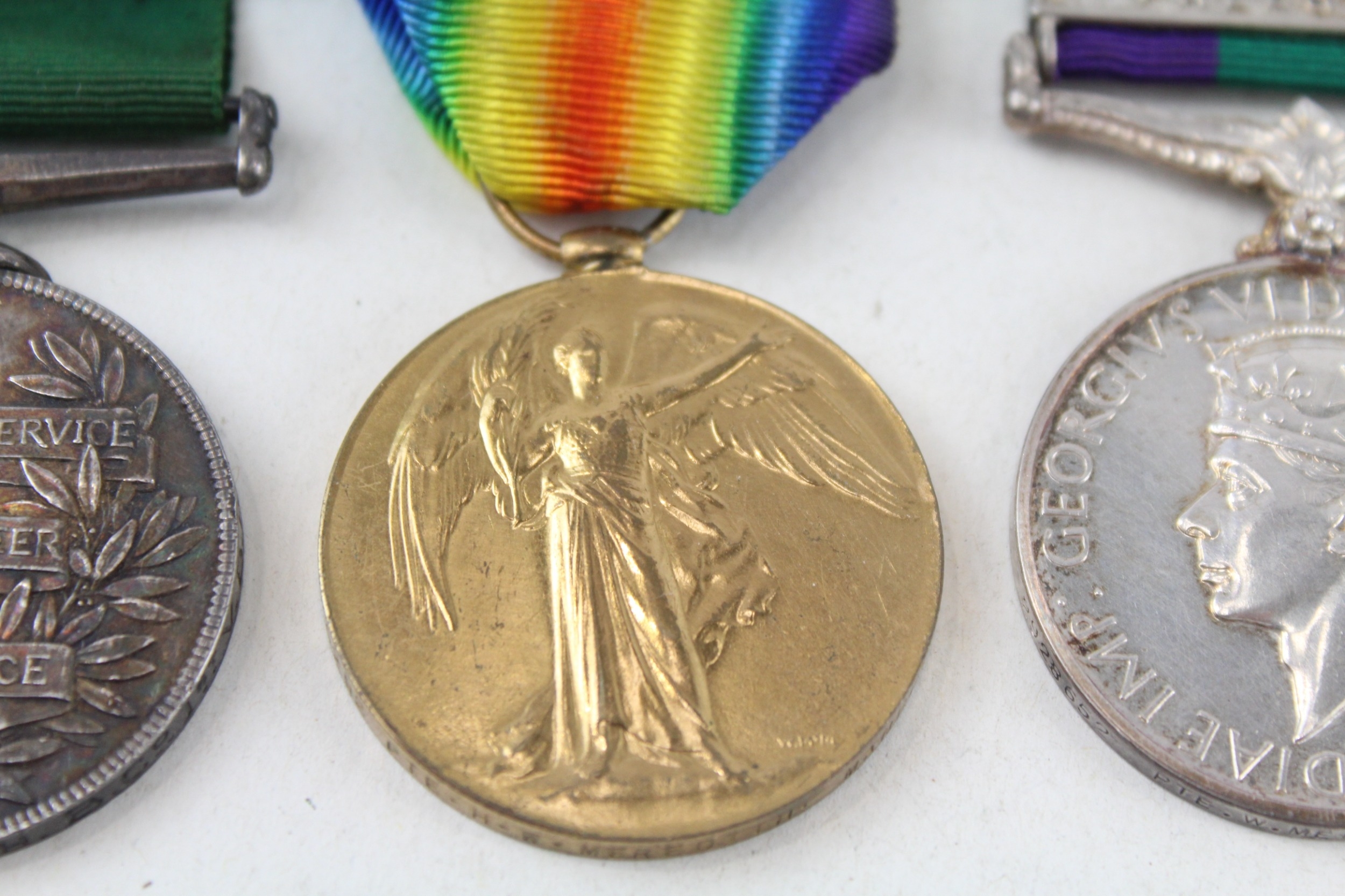 Victorian WW1 GV.I Medal Group Named Vol Long Service 2277 Pte. J. Meredith - Image 3 of 6