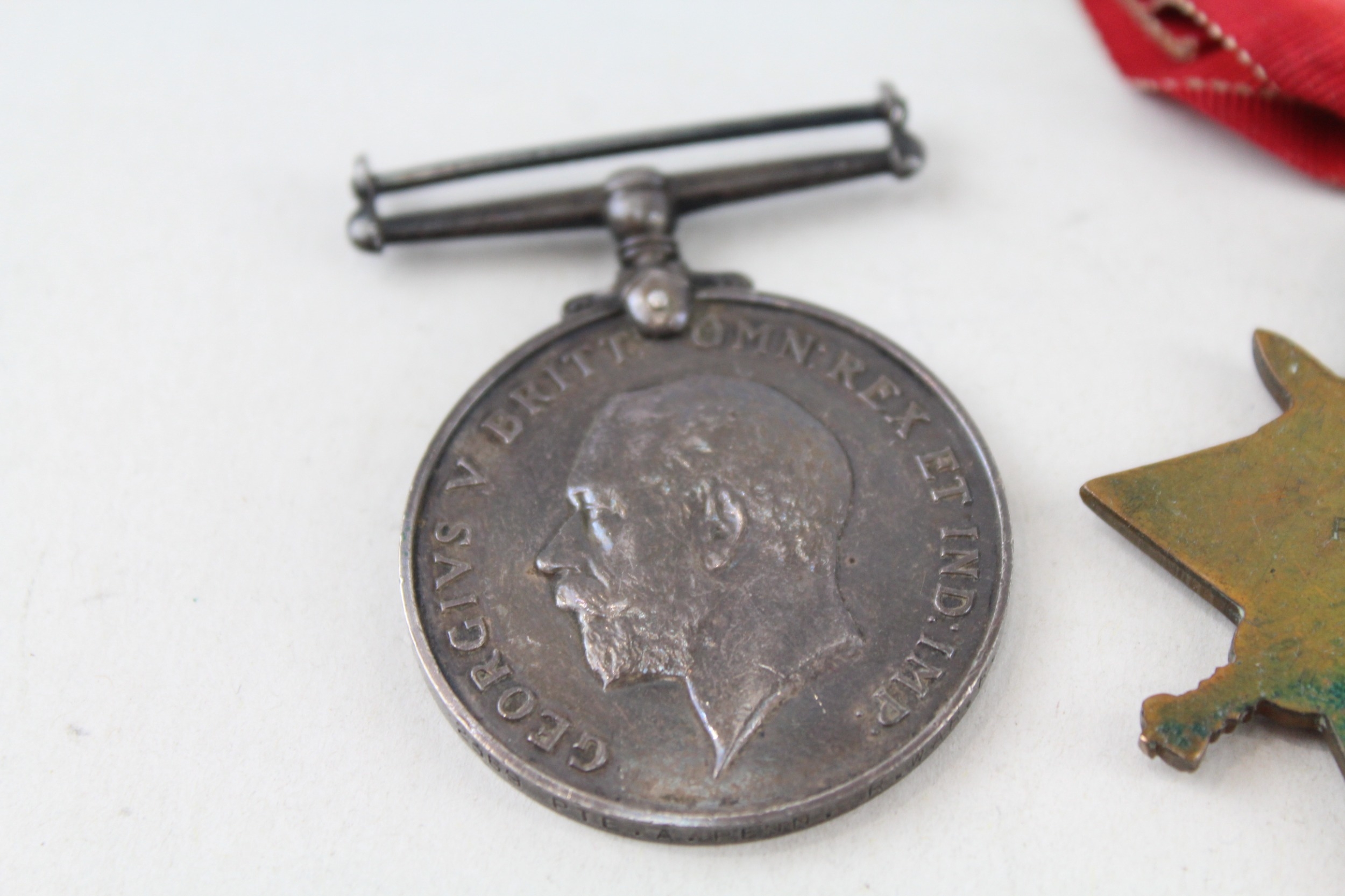 WW1 Medals x 2 inc. Mons Star & War Named 2369 Pte A.Penn R. War Regt - Image 5 of 5