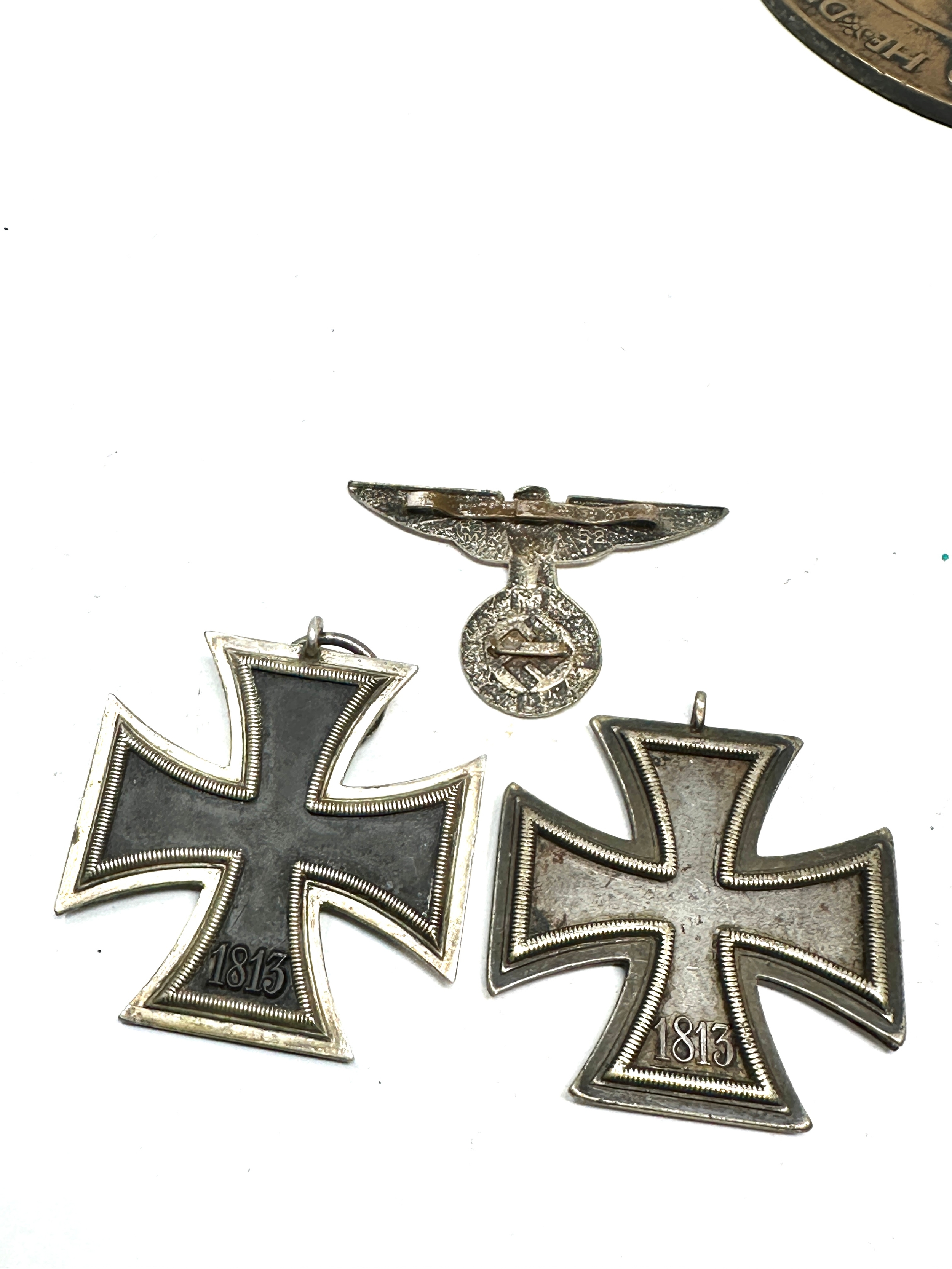2 ww2 german iron crosses and cap eagle - Image 4 of 5