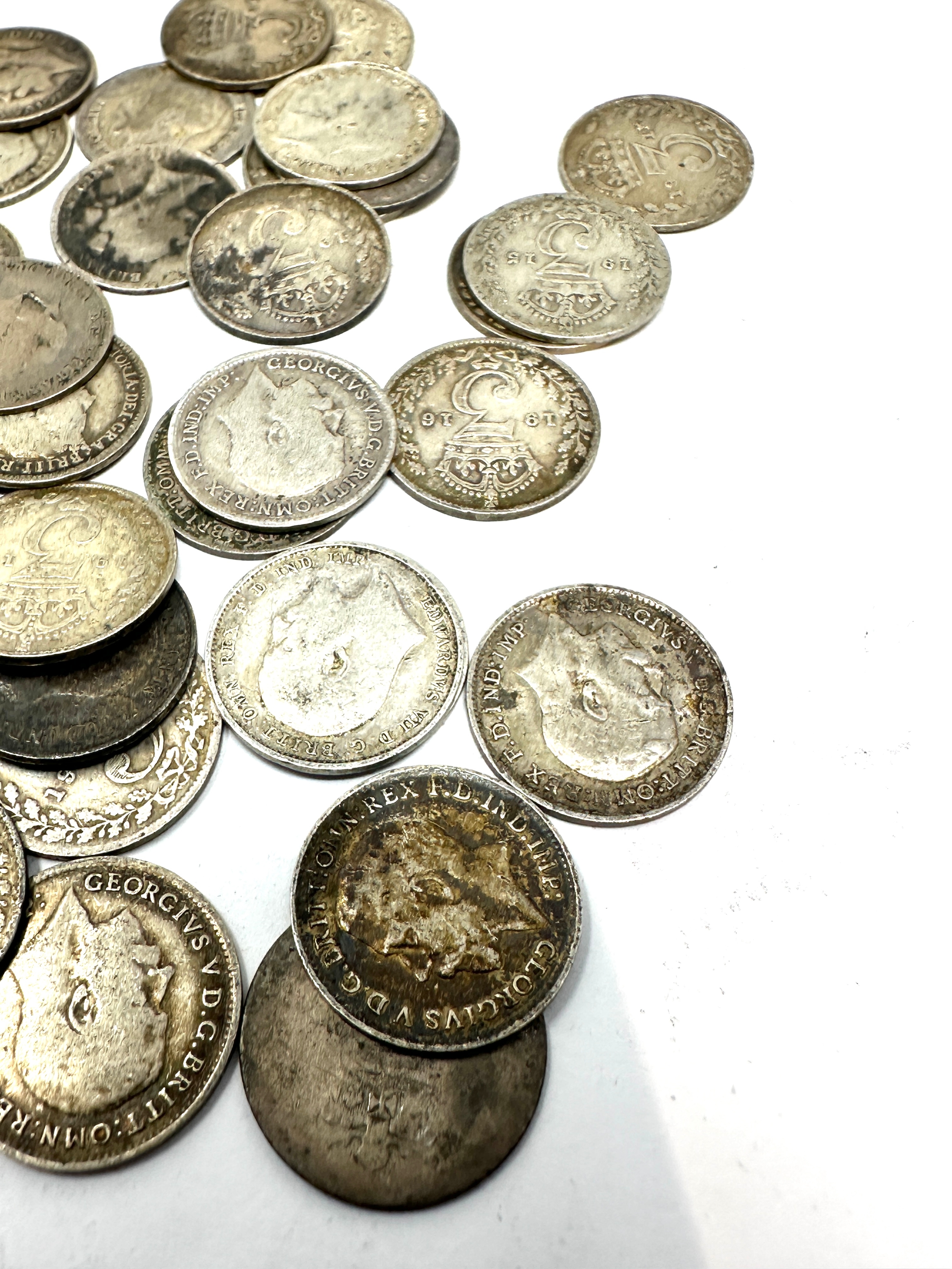 selection of pre 1920 silver three pence coins - Image 2 of 5