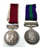 pair medals Elizabeth II General Service Medal Malaya & LS GC Regular army medal to 21026332 sgt c.